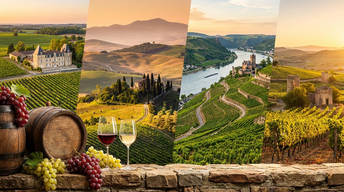 【旧世界】ヨーロッパの主要ワイン産地と特徴