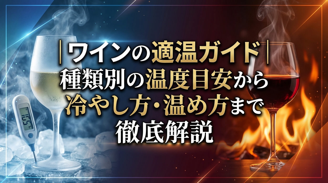 ワインの適温ガイド｜種類別の温度目安から冷やし方・温め方まで徹底解説