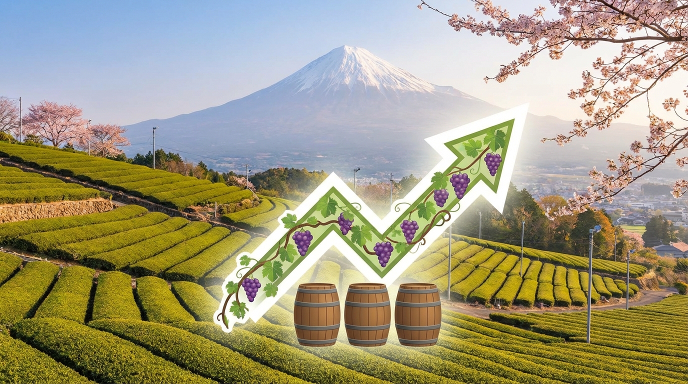 日本のワイン生産量の推移と成長トレンド