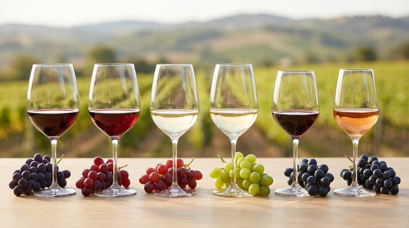 【品種別】ブドウ6種でワインの味はこんなに違う