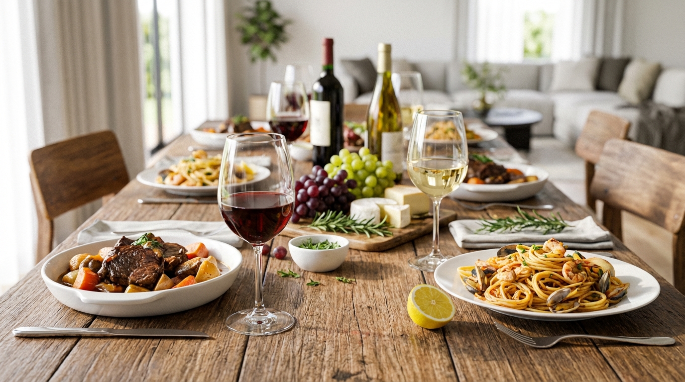 料理に合うワインの選び方｜ペアリングの基本法則