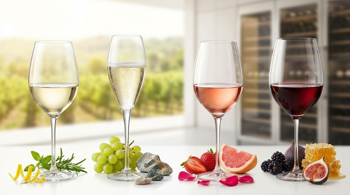 赤・白・ロゼ・スパークリング別|甘口・辛口の違いと傾向