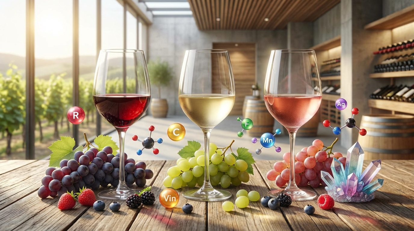 【比較表】赤ワイン・白ワイン・ロゼの栄養の違い