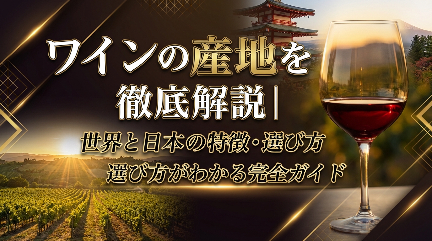 ワインの産地を徹底解説|世界と日本の特徴・選び方がわかる完全ガイド