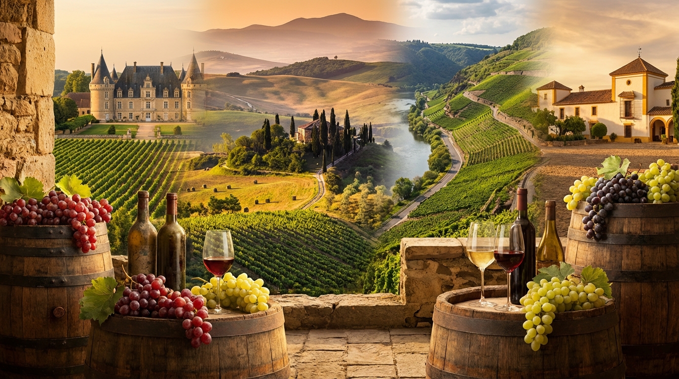 【旧世界】ワインが有名なヨーロッパ5カ国の特徴