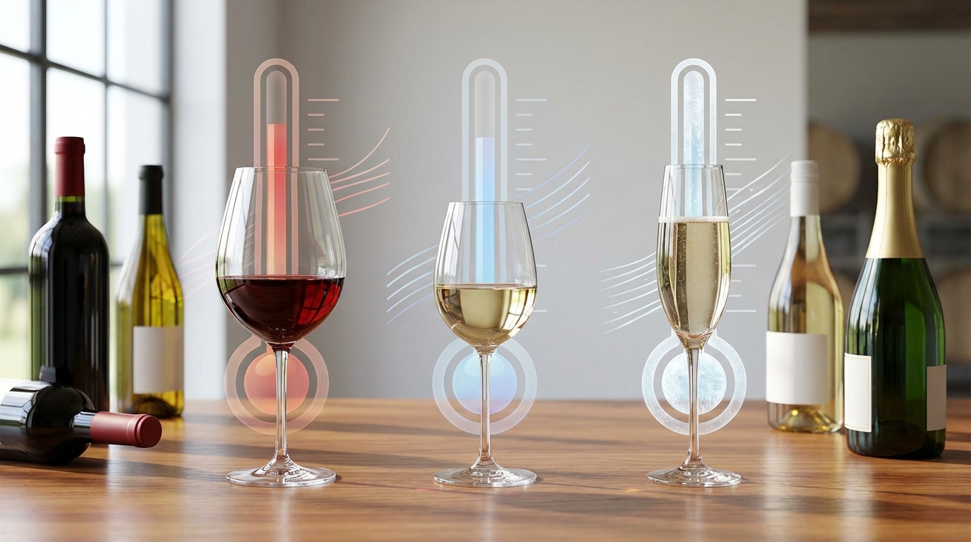 【早見表】ワインの適温一覧｜赤・白・スパークリング別