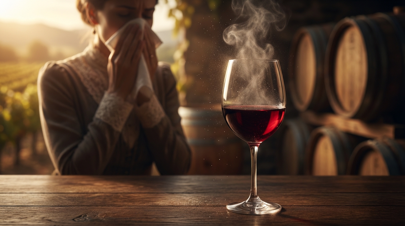 ワインでくしゃみが出るのは危険？まず知っておきたい結論