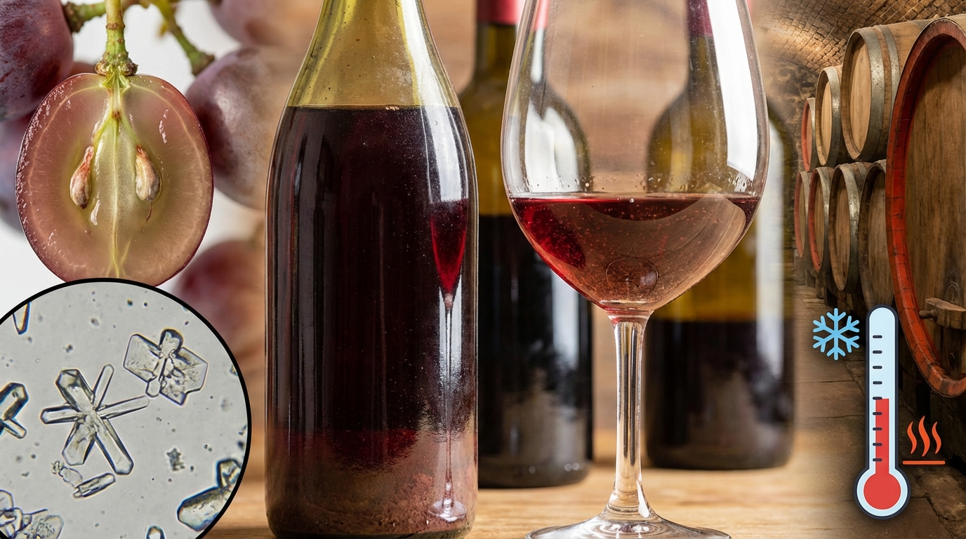 ワインに沈殿物ができる3つの原因