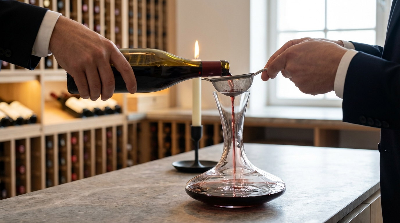 ワインの沈殿物を取り除く方法─デキャンタージュの手順
