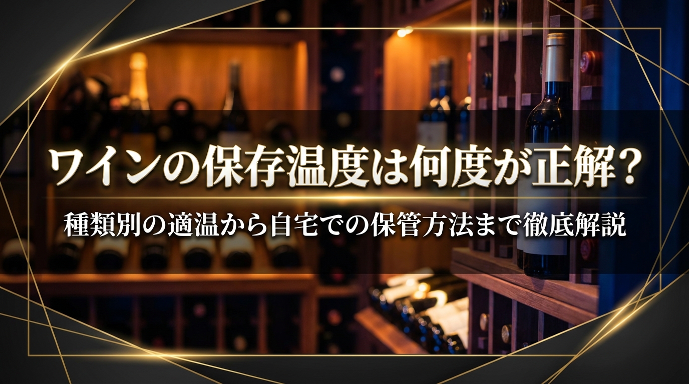 ワインの保存温度は何度が正解?種類別の適温から自宅での保管方法まで徹底解説