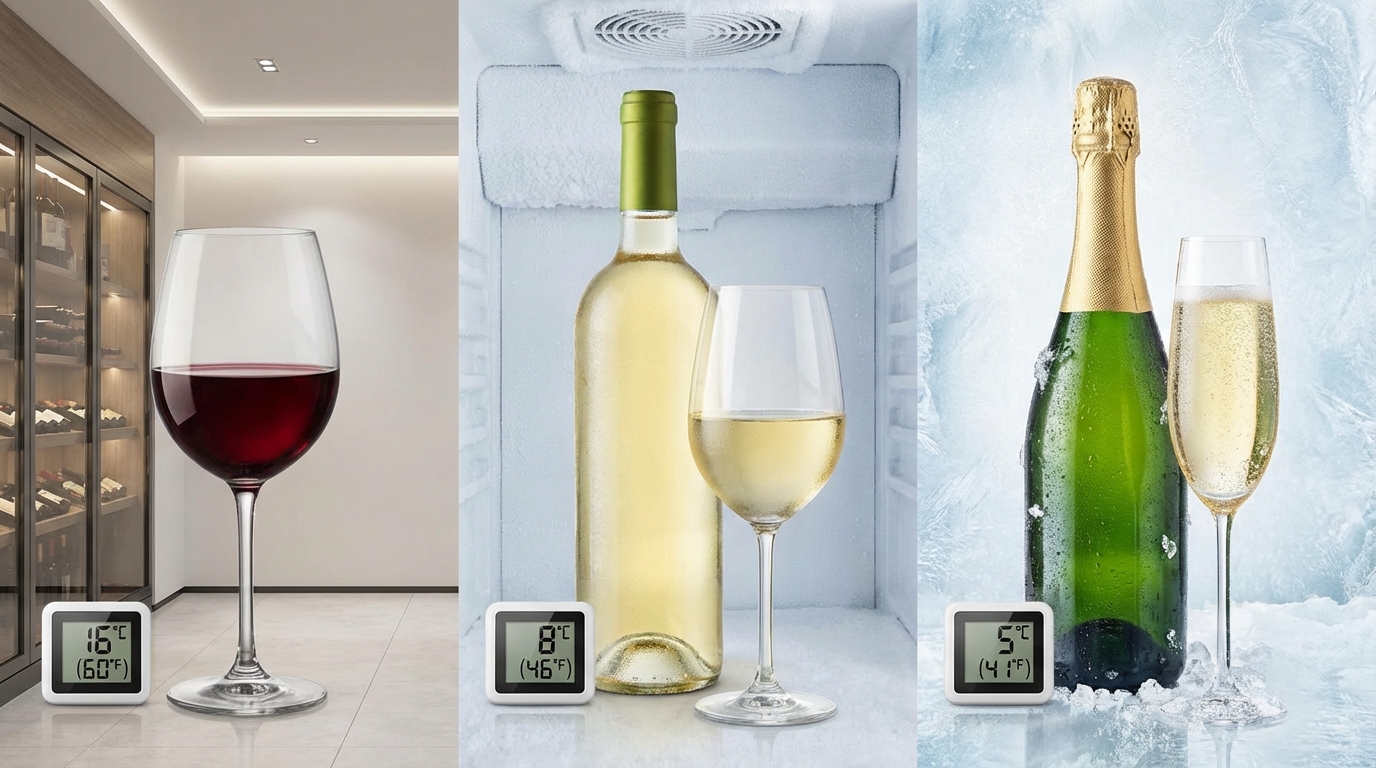 赤ワイン・白ワイン・スパークリング|種類別の最適保存温度
