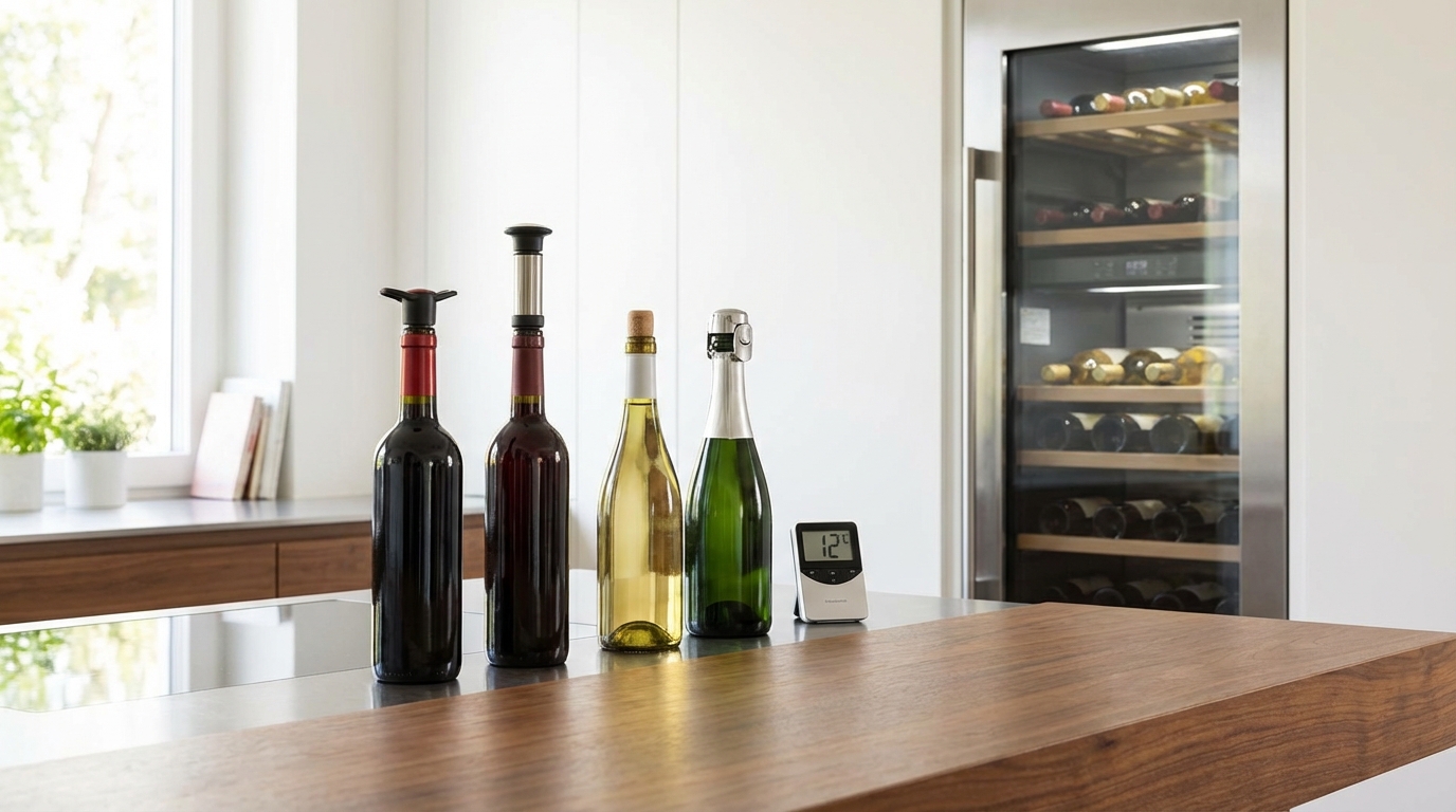 開栓後のワイン保存|種類別の日持ちと温度管理のコツ