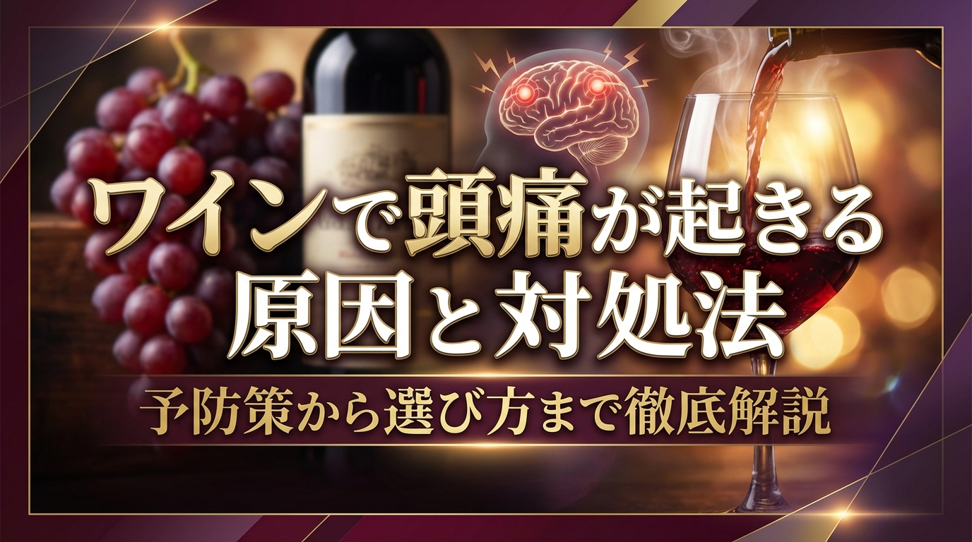 ワインで頭痛が起きる原因と対処法|予防策から選び方まで徹底解説