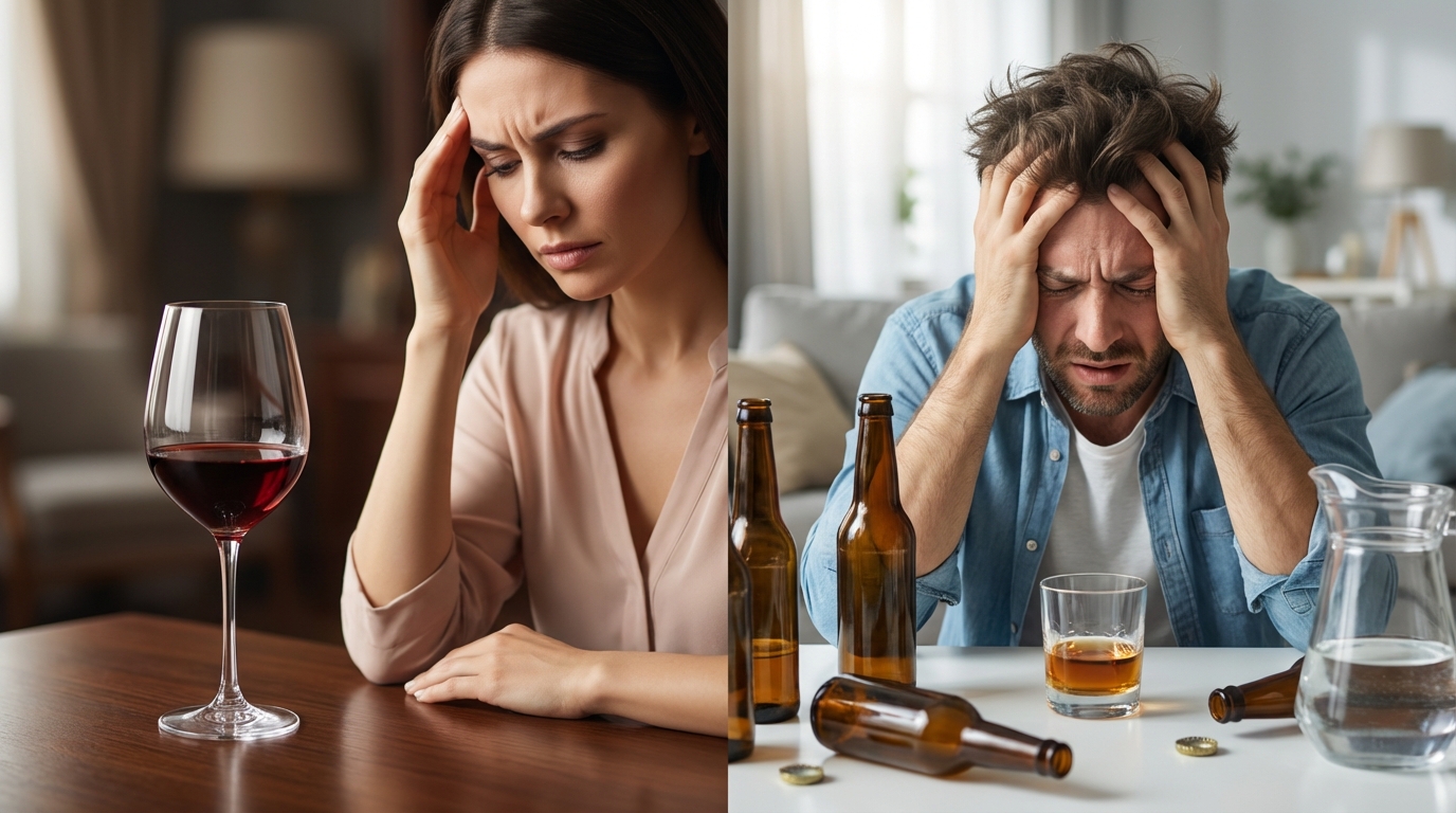 ワイン頭痛と二日酔いは何が違う?