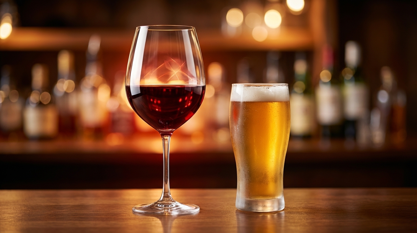 【結論】ワインは酔いやすい|ビールの2〜3倍のアルコール度数が原因