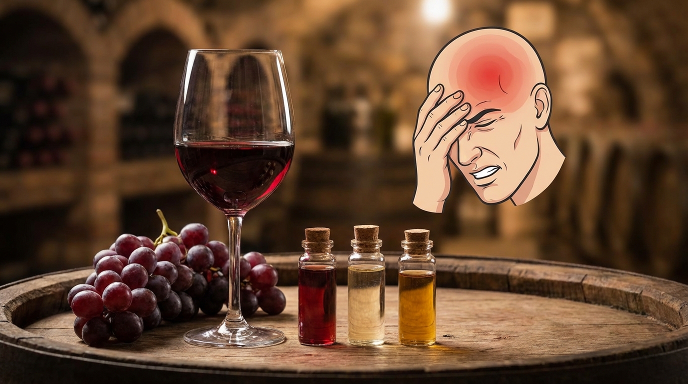 【結論】ワインで頭痛が起きる主な原因は3つ