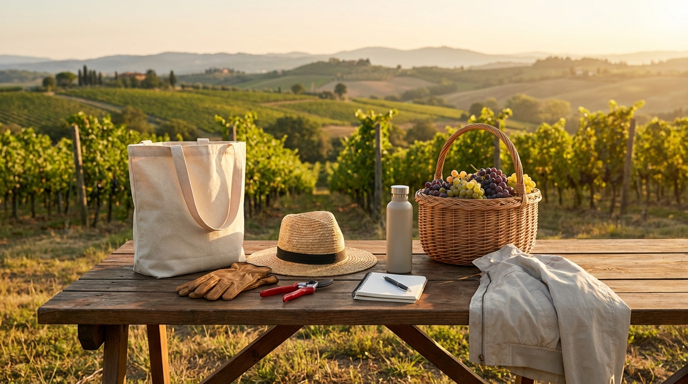 ワイン作り体験当日の準備|持ち物・服装チェックリスト