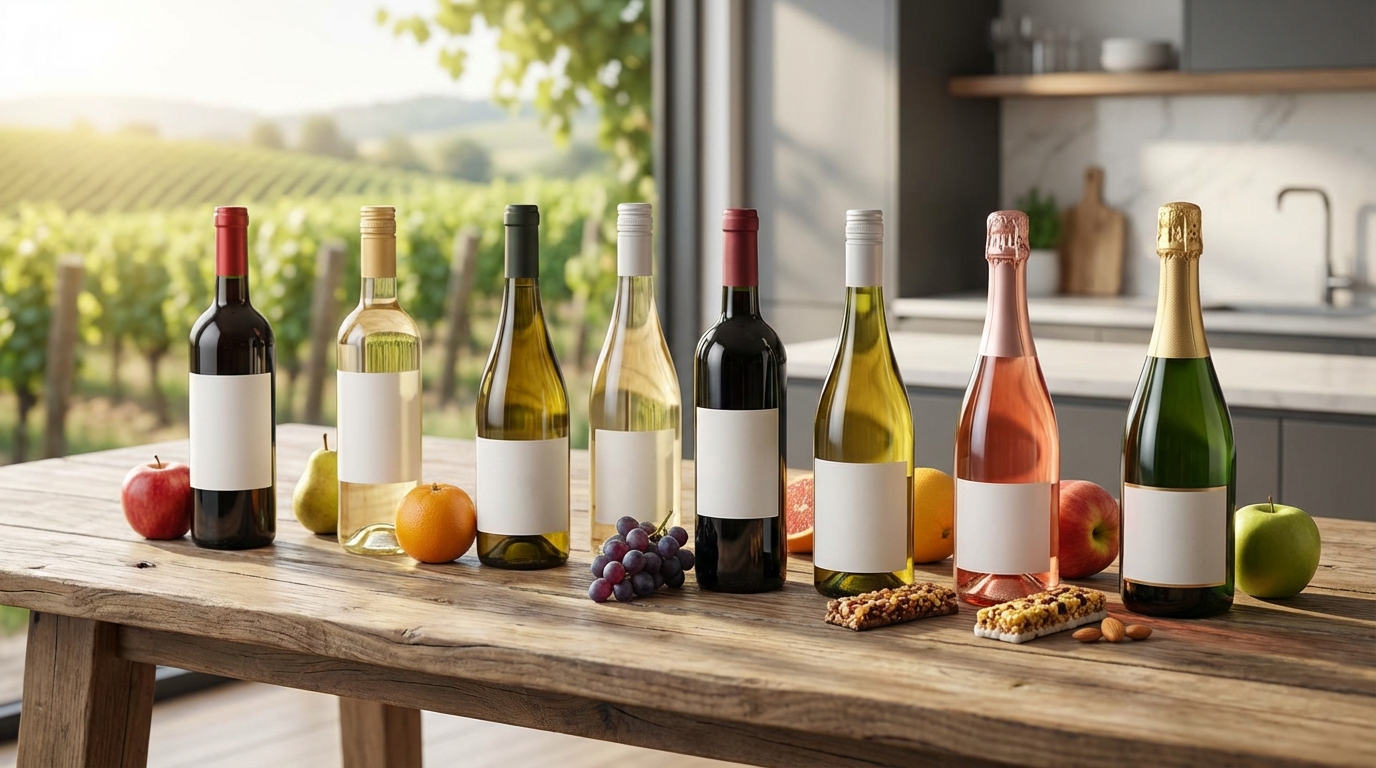 ワインボトル1本(750ml)のカロリー一覧【種類別比較表】