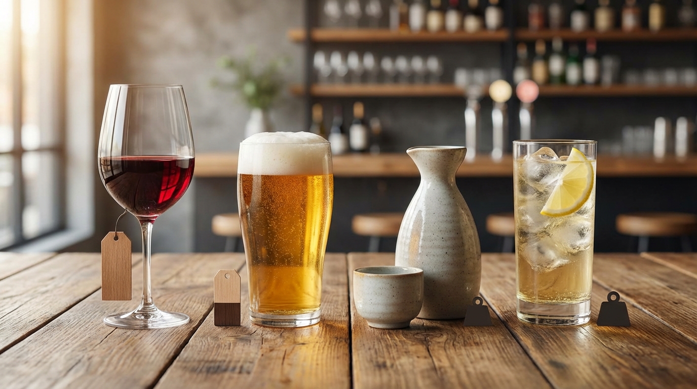 ワインと他のお酒のカロリー比較【ビール・日本酒・ハイボール】