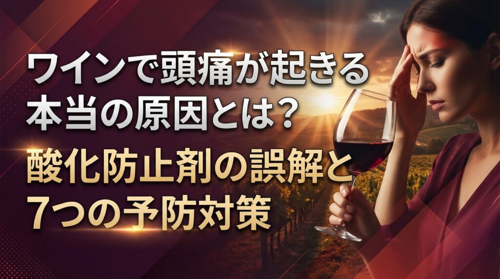 ワインで頭痛が起きる本当の原因とは？酸化防止剤の誤解と7つの予防対策
