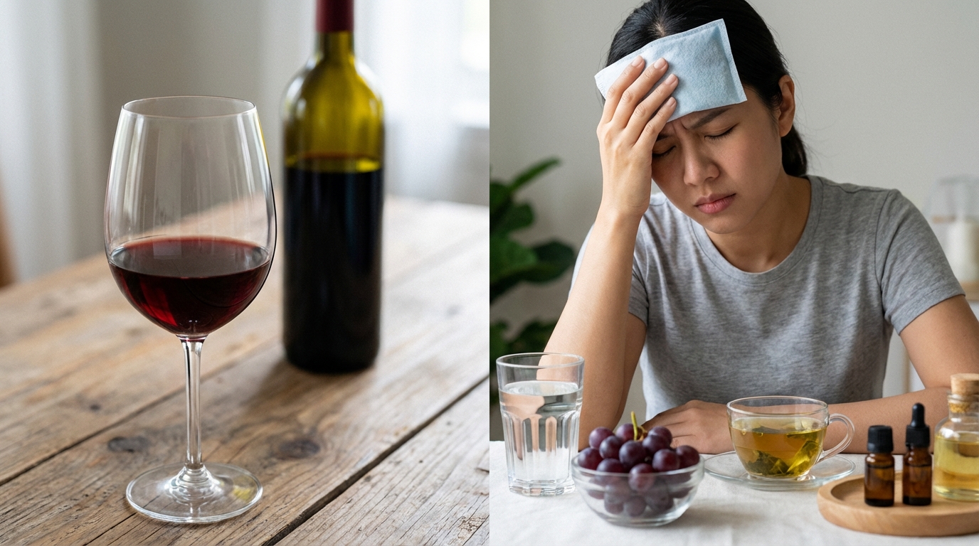 ワインで頭痛が起きてしまったときの対処法