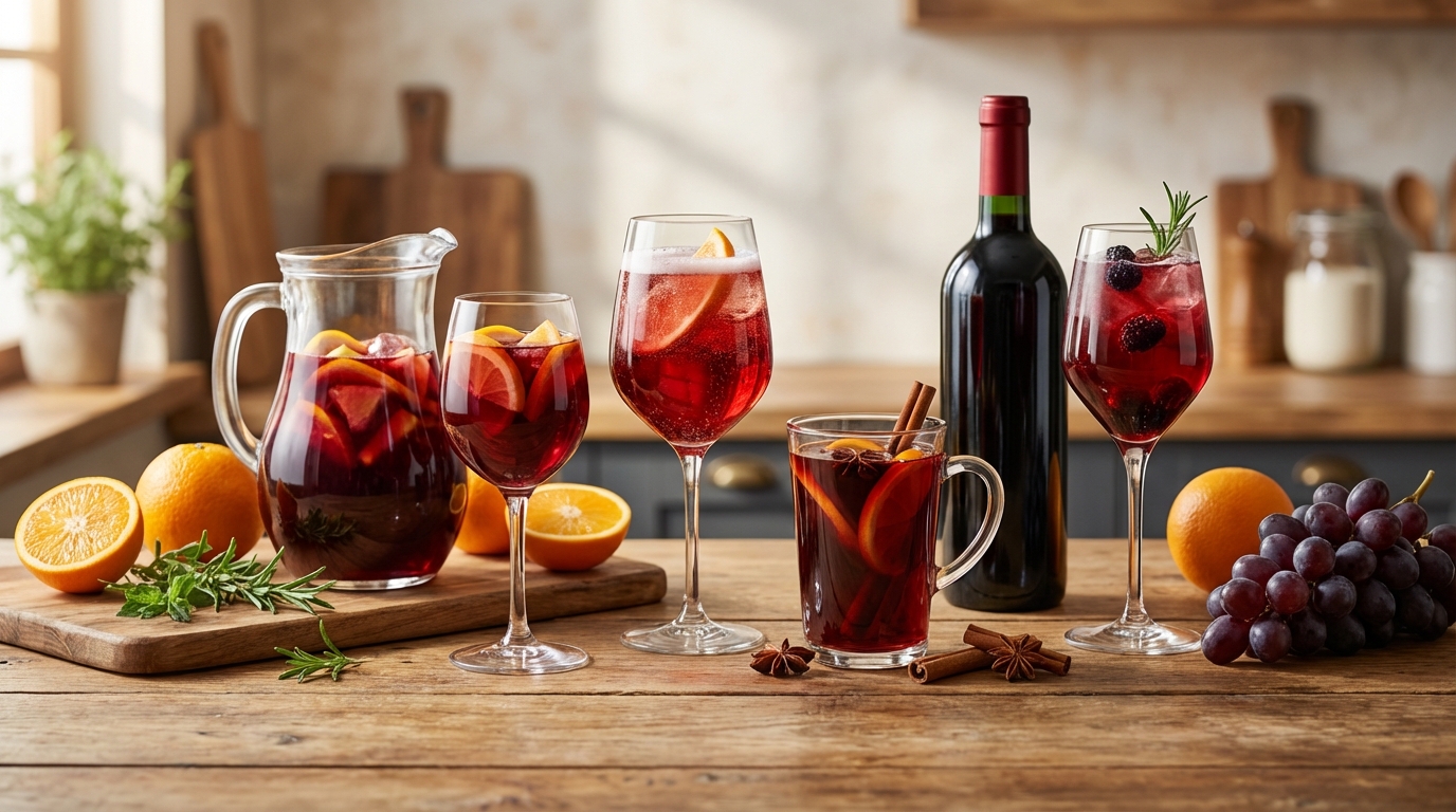 赤ワインで作る簡単カクテルレシピ4選