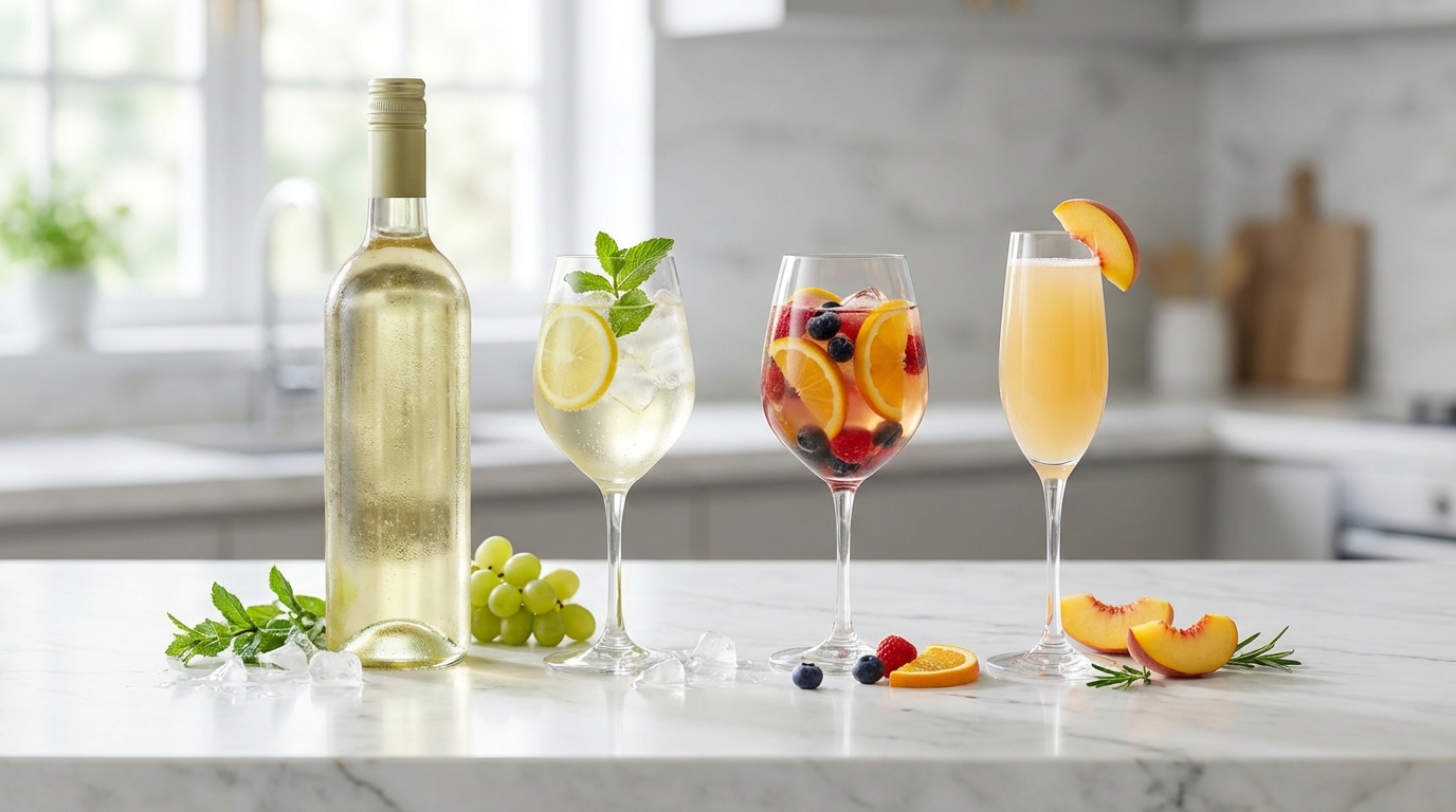 白ワインで作る簡単カクテルレシピ3選