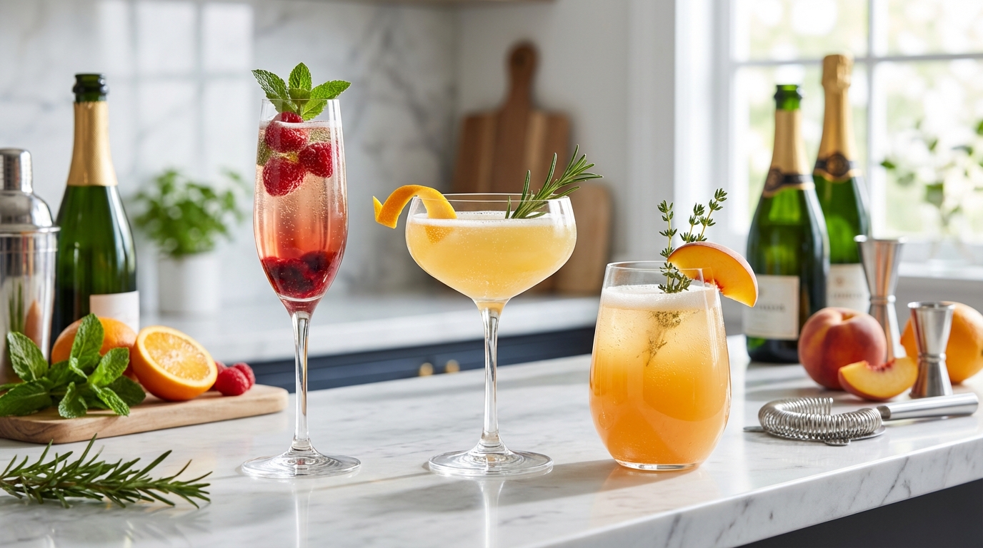 スパークリングワインで作る簡単カクテルレシピ3選
