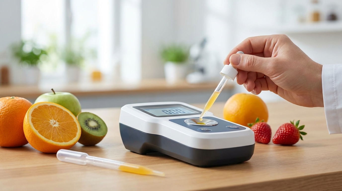 【方法②】屈折計（糖度計）を使った測り方