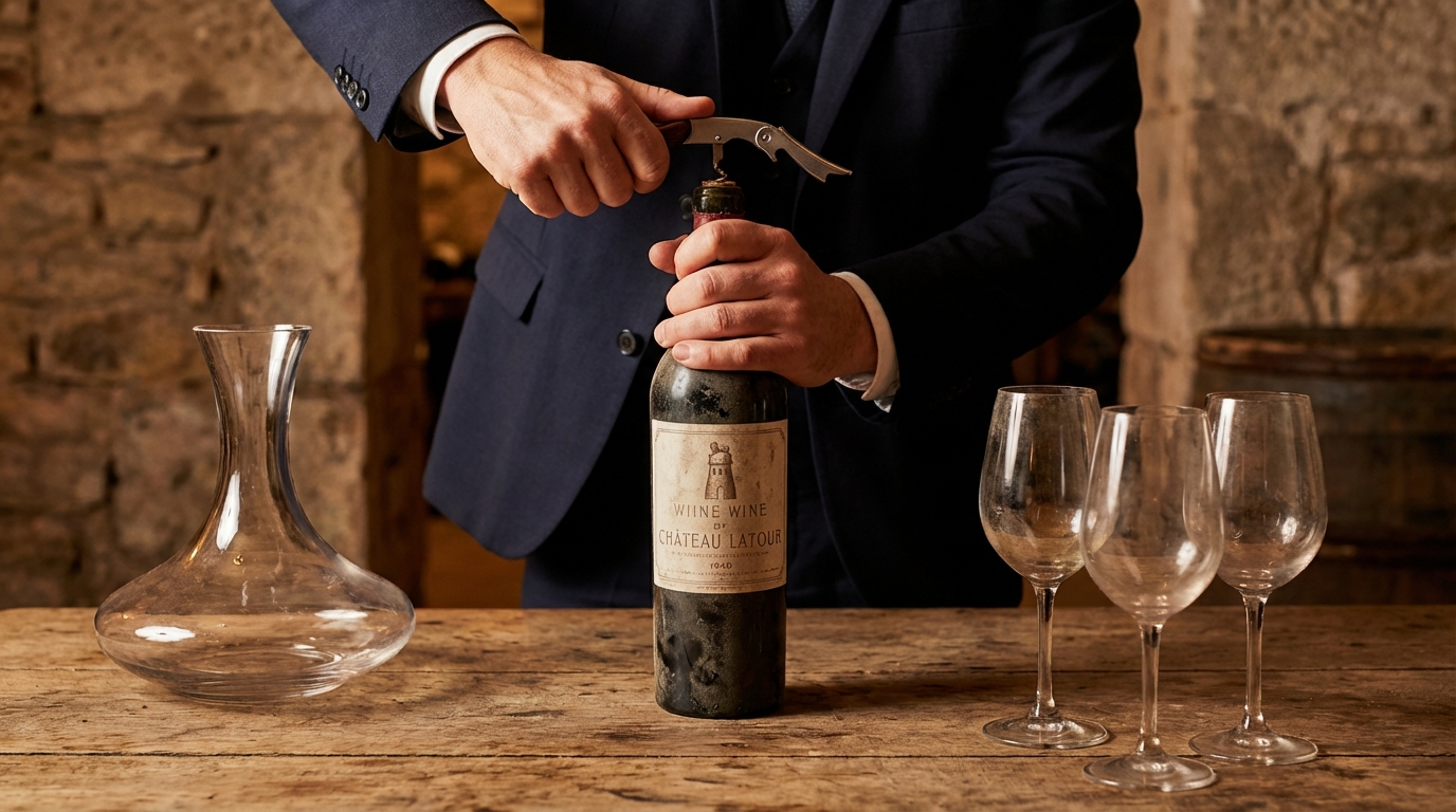 80年もののワインの正しい開け方・飲み方