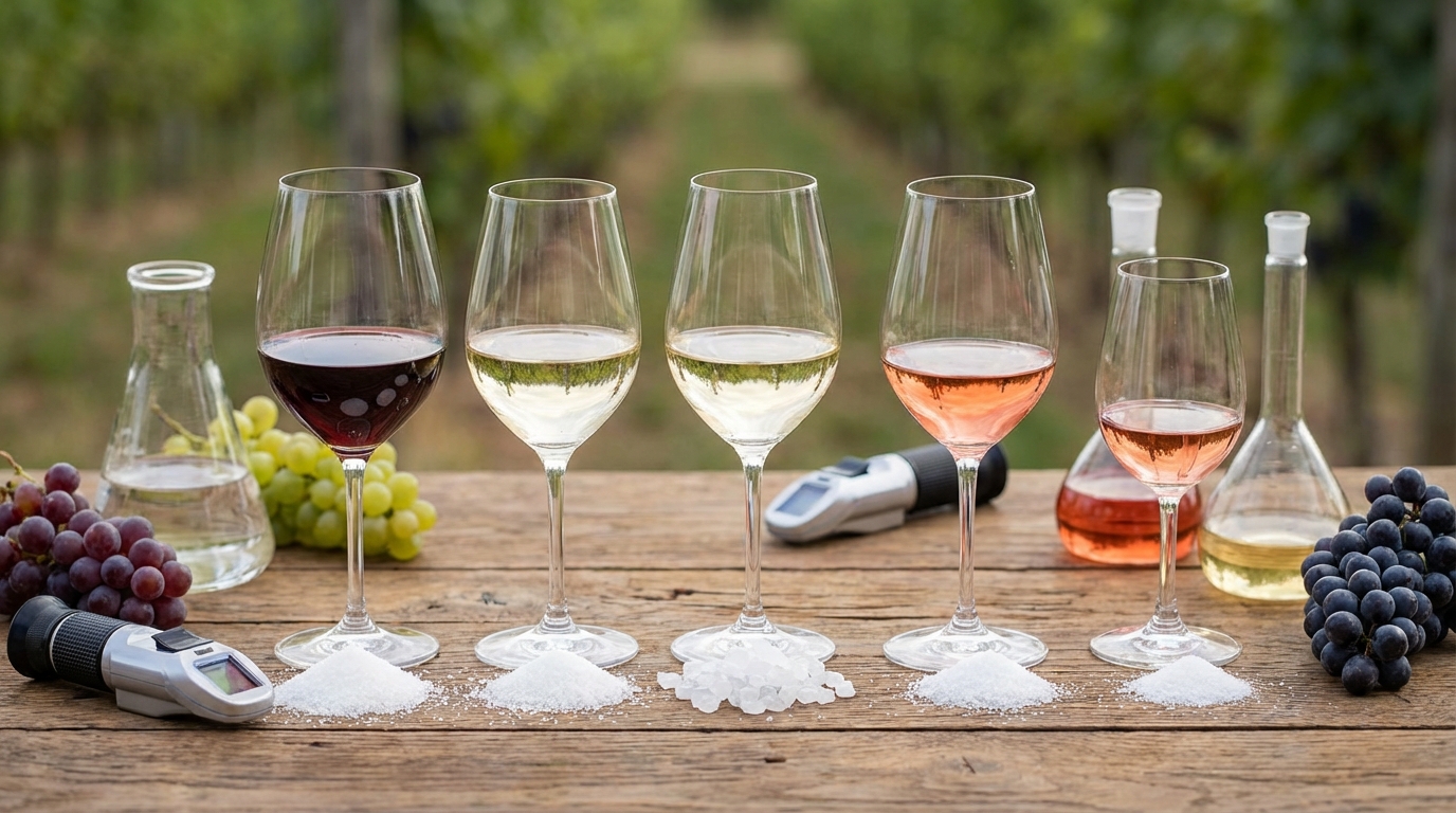 【早見表】ワインの残糖度の基準値一覧