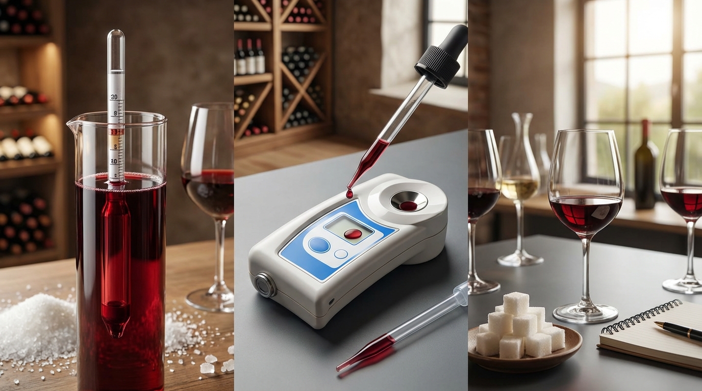 ワインの残糖度を確認する3つの方法