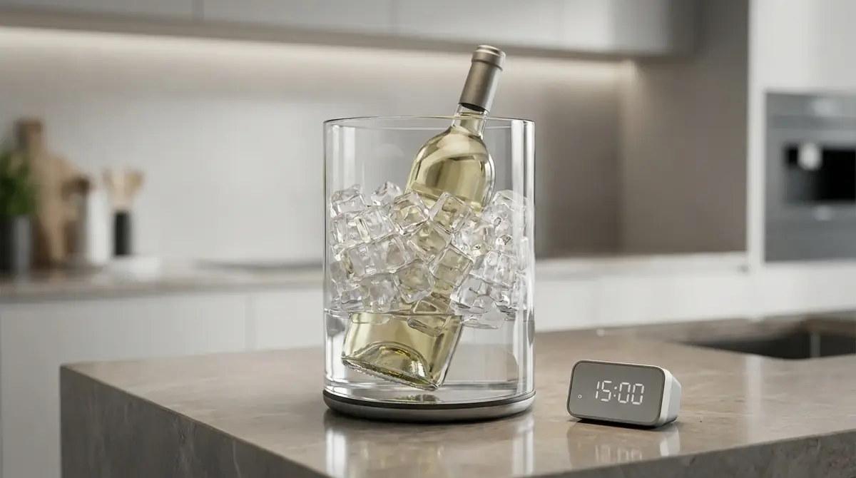 【結論】ワインクーラーの使い方は「氷7:水3」で15分冷やすだけ