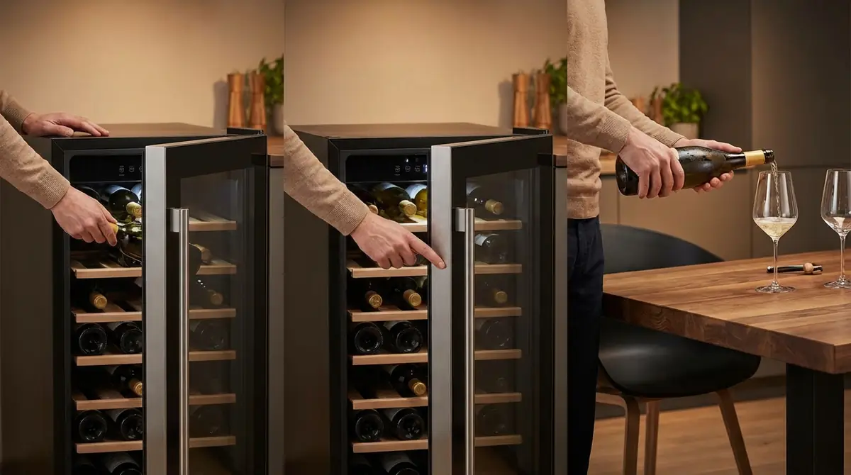 ワインクーラーの基本的な使い方【5ステップ】