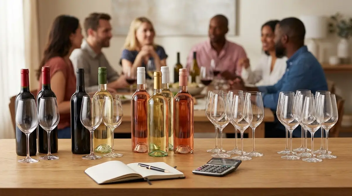 ワイン1本で何人分?人数別の必要本数を計算