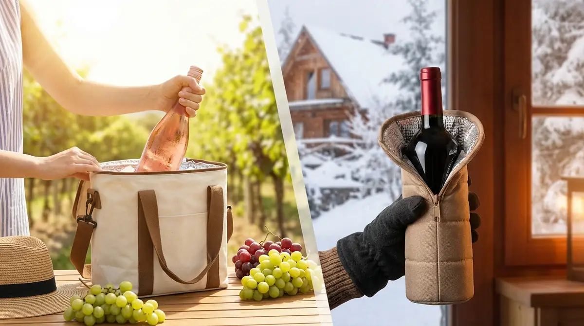 【季節別】夏と冬で異なるワイン持ち運びのポイント