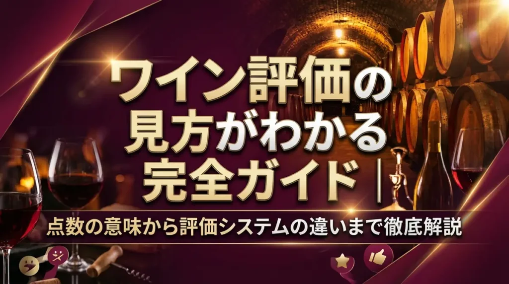 ワイン評価の見方がわかる完全ガイド｜点数の意味から評価システムの違いまで徹底解説