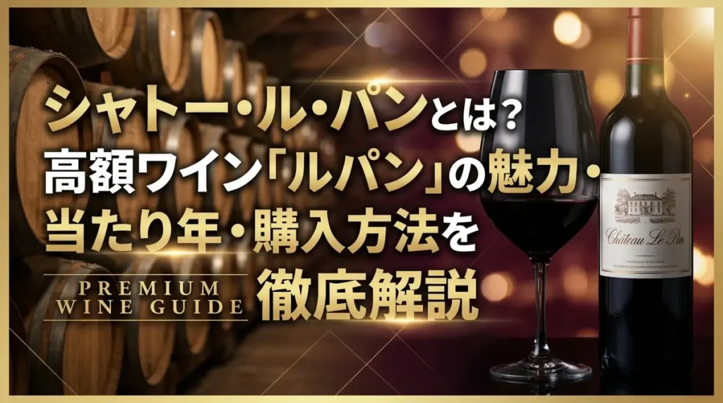 シャトー・ル・パンとは？高額ワイン「ルパン」の魅力・当たり年・購入方法を徹底解説