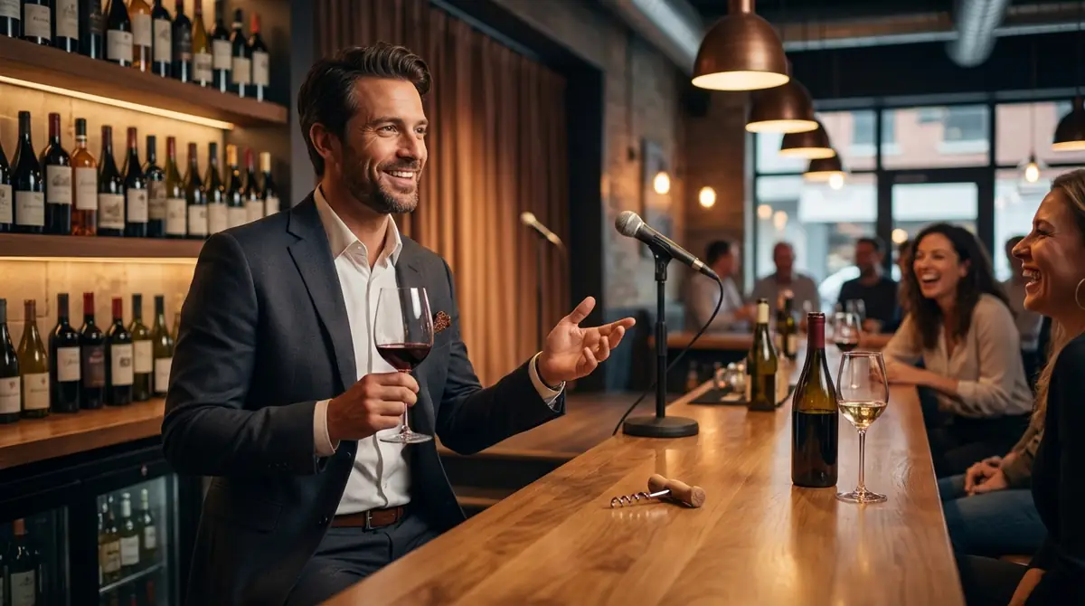 ワインバー・ワインショップを経営するワイン芸人