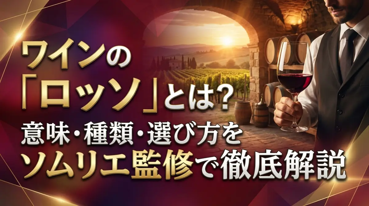 ワインの「ロッソ」とは?意味・種類・選び方をソムリエ監修で徹底解説