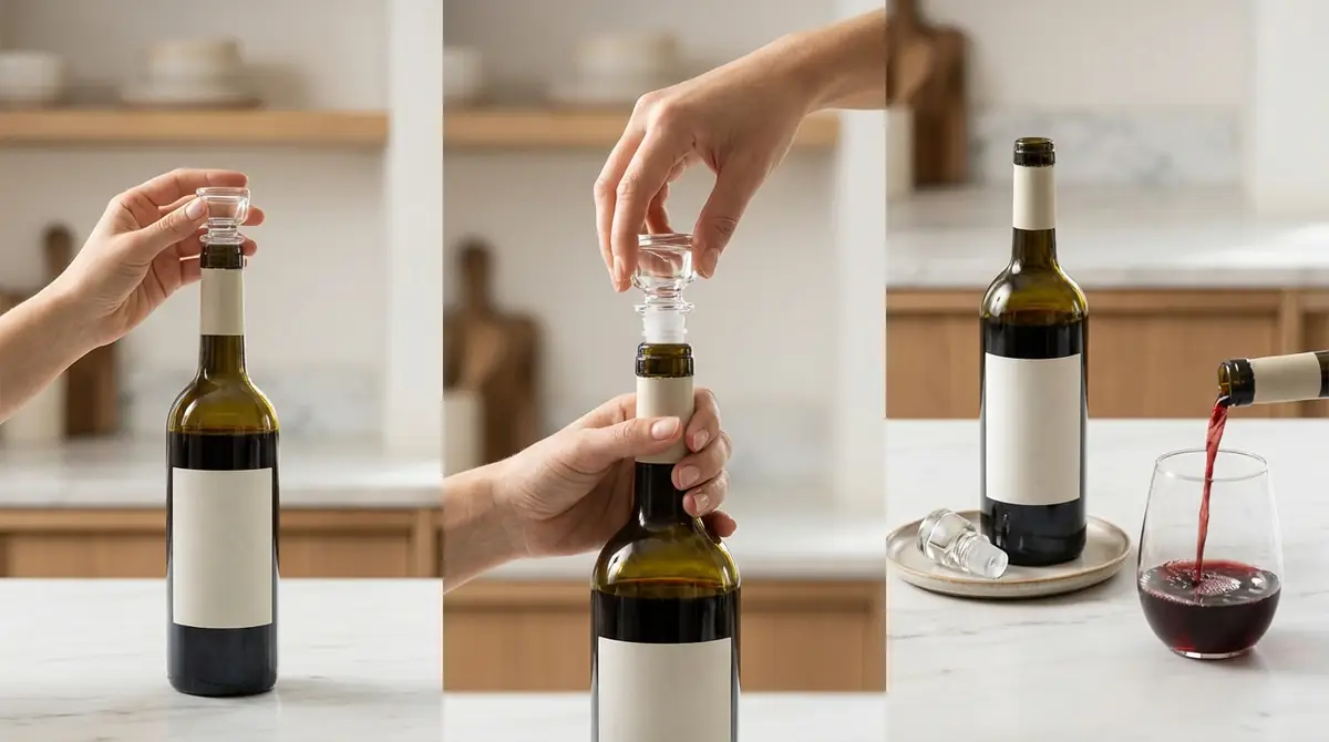 【図解】ガラス栓ワインの開け方3ステップ