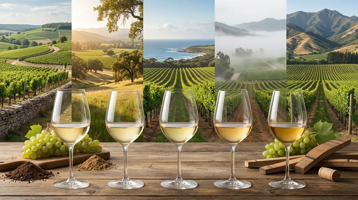 産地で変わるシャルドネの個性｜5大産地を徹底比較