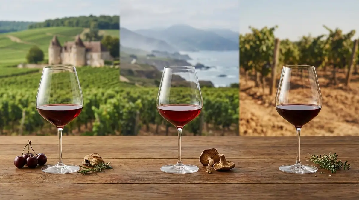 ピノノワールの主要産地と味わいの違い