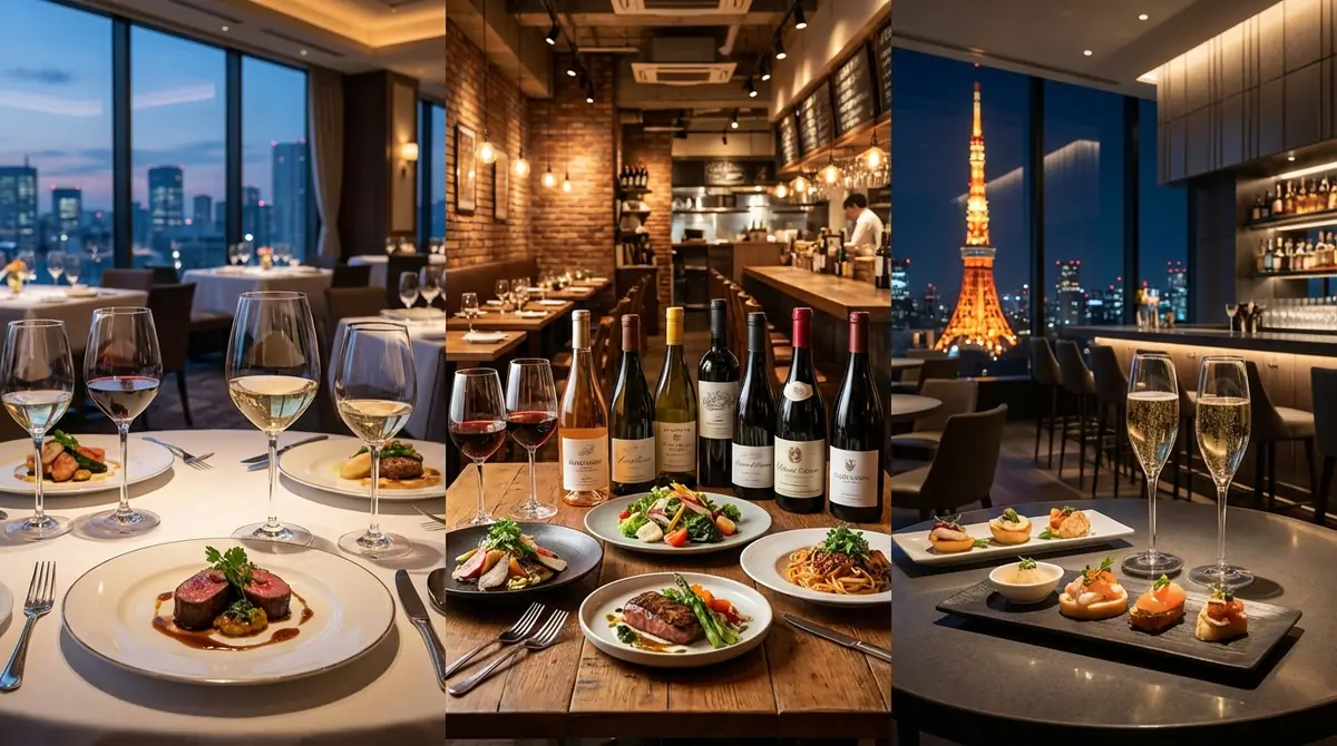 【エリア別】銀座・恵比寿・六本木のワインペアリングコース