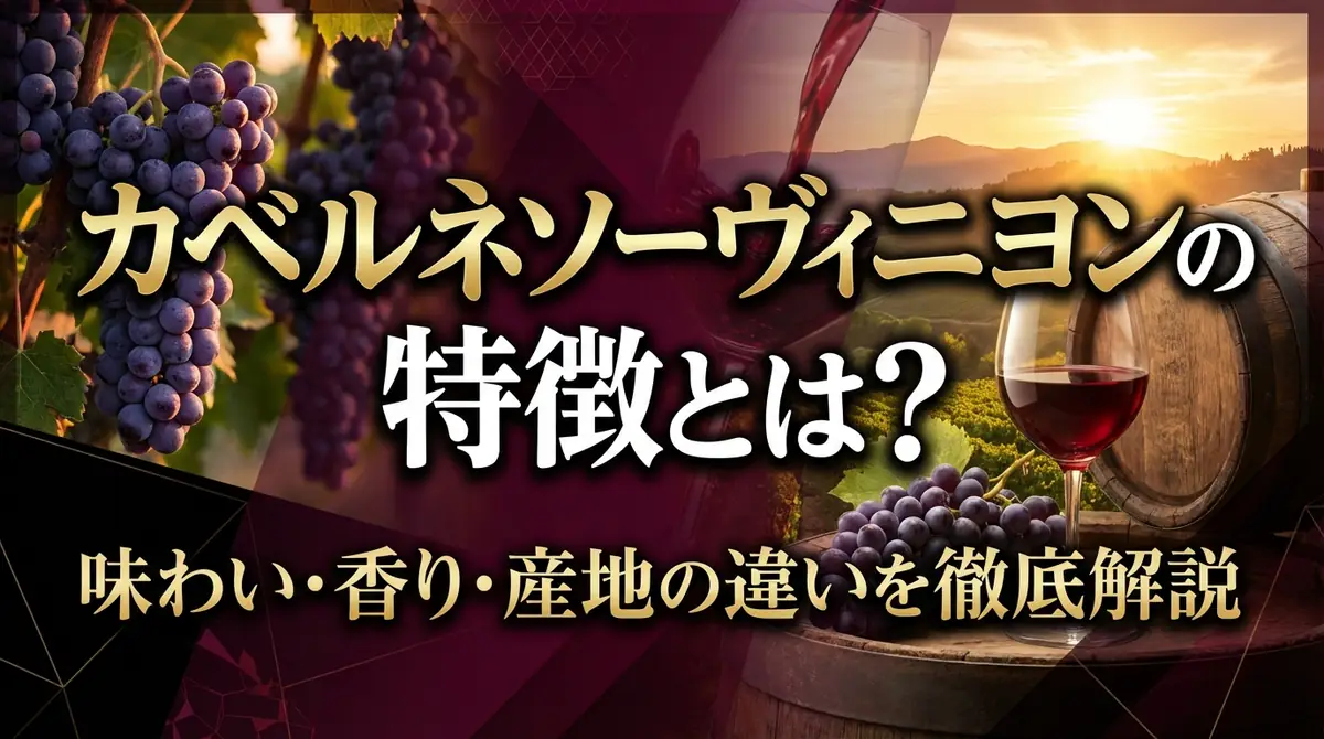 カベルネソーヴィニヨンの特徴とは？味わい・香り・産地の違いを徹底解説