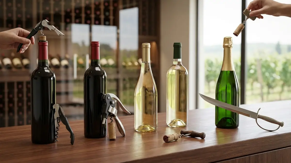 ワインの種類別｜抜栓時の注意点