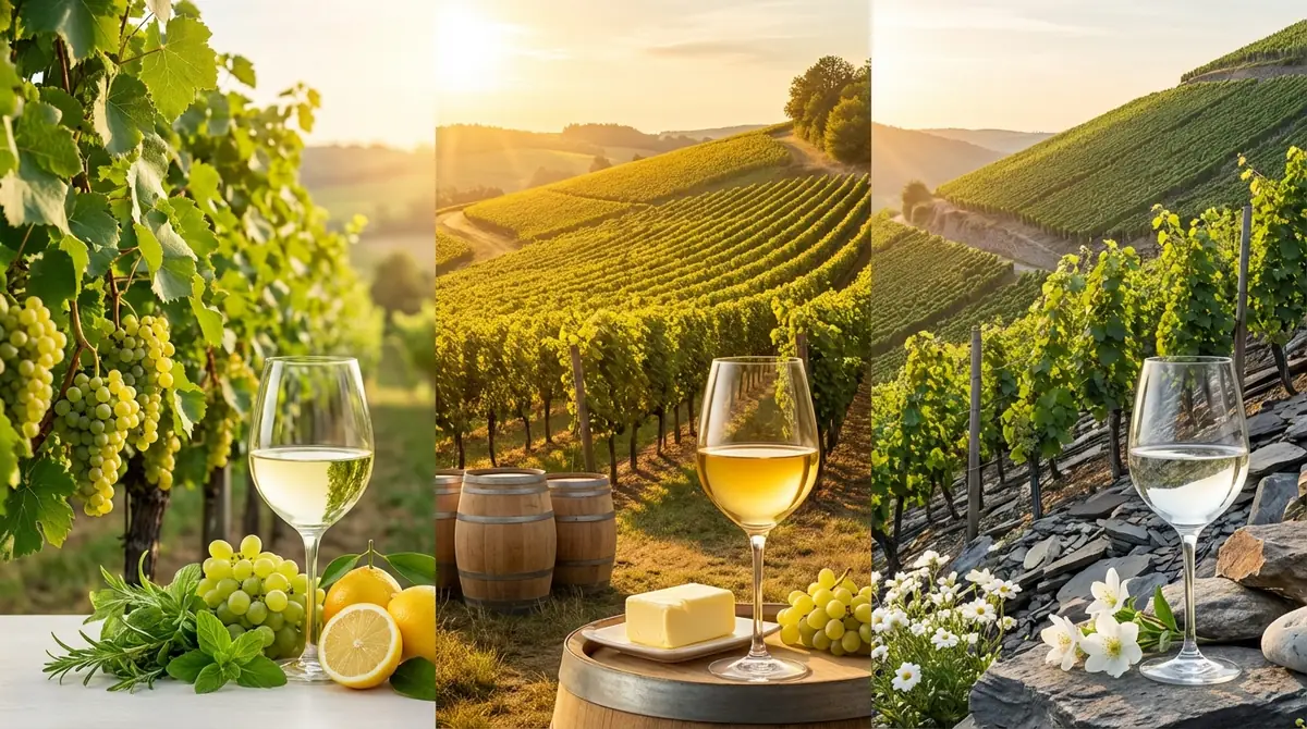 ソーヴィニヨンブランとシャルドネ・リースリングの違いを比較