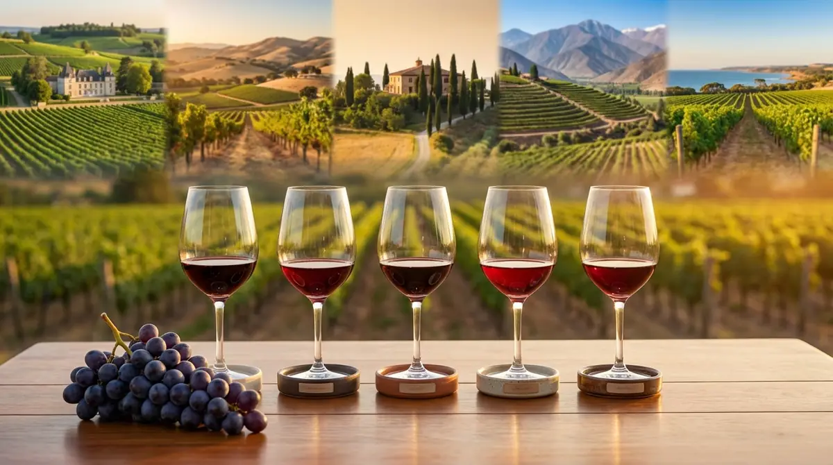 産地で変わるメルローの特徴|主要5産地の味わいを比較