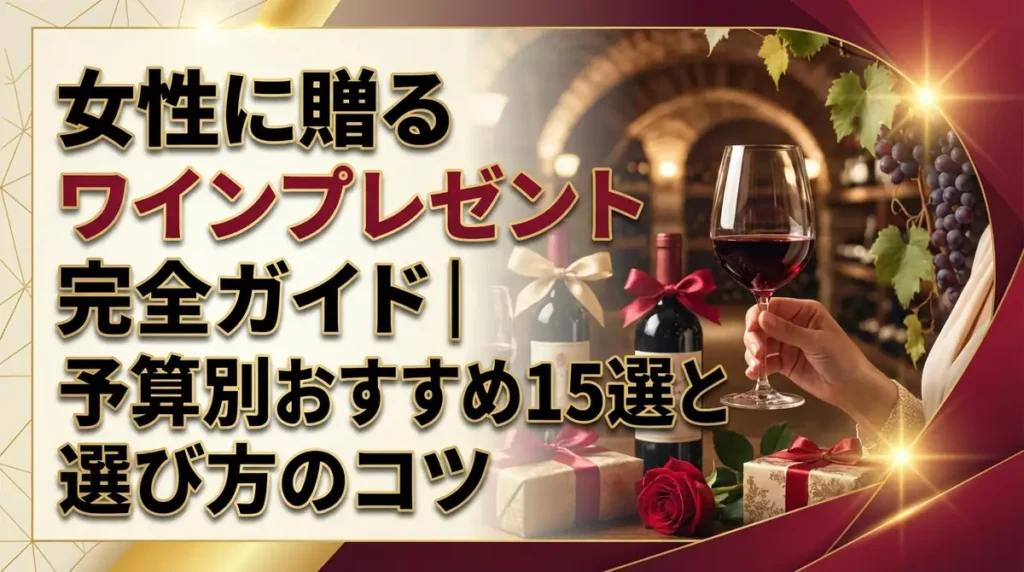 女性に贈るワインプレゼント完全ガイド｜予算別おすすめ15選と選び方のコツ