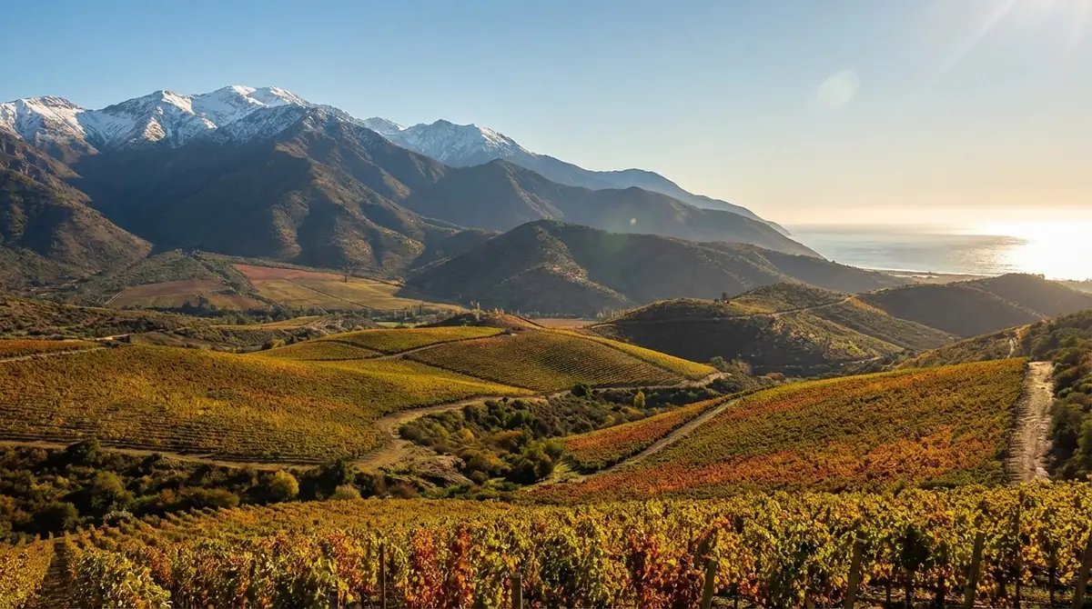チリワインの産地とテロワール|アンデス山脈と太平洋が生む理想環境